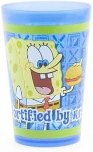 ZAK Designs Набор пластиковых стаканов с героями Спанч Боба, 8 штук, 9 унций, для детей, яркий дизайн 11093165
