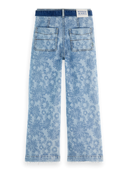 Широкие молодёжные джинсы с абстрактным цветочным дизайном Scotch &amp, Soda The Wave, 99% хлопок 11039020