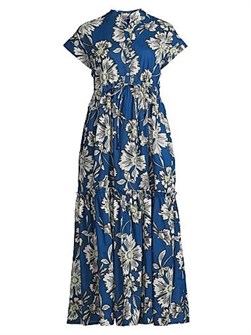 Ro',s Garden Миди-платье Mumi из 100% хлопка с пуговицами и цветочным принтом 11011538