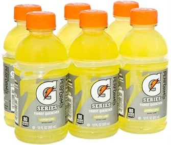 Gatorade Освежающий спортивный напиток с лимонно-лаймовым вкусом, 12 унций (355 мл), упаковка из 4 шт. 11068558