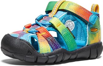 Keen Детские закрытые сандалии Seacamp 2 CNX, водоотталкивающий верх из полиэстера, резиновая подошва, удобная шнуровка 11043857