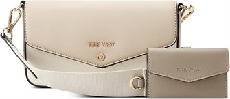 Nine West Сумка через плечо Peaches с клапаном и кардхолдером, 20x13x5 см, внутренние карманы и регулируемый ремешок 11091615