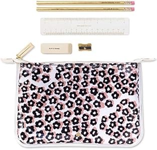Kate Spade New York Цветочный пенал двухслойный для карандашей: с 2 карандашами, точилкой, ластиком и линейкой 11045856