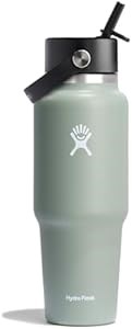 Hydro Flask Фляга объемом 32 унции с широким горлышком и гибкой трубочкой, водонепроницаемая, совместима с подстаканниками 11081838