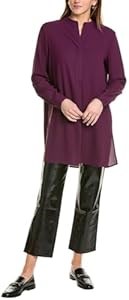 Лонгслив Anne Klein с V-образным вырезом и застежкой на пуговицы, 100% полиэстер 11050469