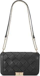 Nine West Кроссбоди с клапаном и цепочкой из полиуретана Mylah, регулируемая, с внутренней отделкой из хлопка 11105359