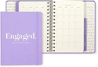 Kate Spade New York Недатированный свадебный органайзер-календарь на 15 месяцев, 32 страницы для заметок и ресурсов (фиолетовый) 11055314