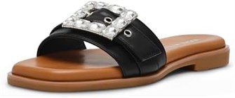 Женские сандалии Anne Klein Capara с кристальной пряжкой и комфортным ремешком 11050429