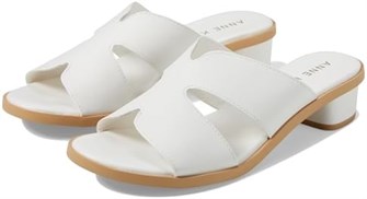 Туфли Anne Klein Timmy с открытым носком, блочным каблуком и искусственным верхом 11079196