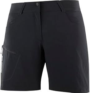 Женские лёгкие шорты для активного отдыха Salomon Wayfarer из переработанного полиамида, с водоотталкивающим покрытием 11097829