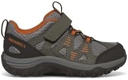 Merrell Детские кроссовки для походов Trail Chaser из кожи с резиновой подошвой, водоотталкивающие, с легкой застежкой 11044839