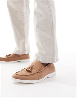 Лоферы SEQWL Berwin с кисточками, контрастной подошвой и верхом из искусственного замша 10045315