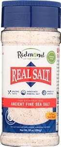 Redmond Натуральная древняя морская соль, без глютена, без добавок, 284 г, комплект из 6 упаковок 11092402