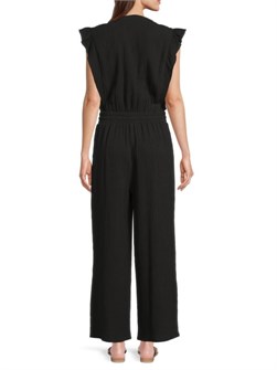 Комбинезон с рукавами-фламинго из двойного хлопкового муслина с эластичным поясом, Saks Fifth Avenue 11040456