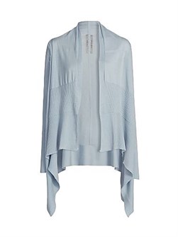 Тёплый кардиган Rick Owens из мягкой итальянской шерсти с асимметричным низом и свободным кроем 11010238