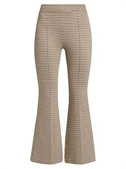 Укороченные расклешённые брюки из крокодиловой кожи с поясом от Rosetta Getty, 80% вискоза 11024006