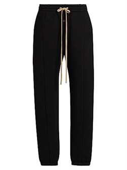 Хлопковые спортивные брюки Fear Of God с поясом на завязках и эластичными манжетами, Португалия 11017405