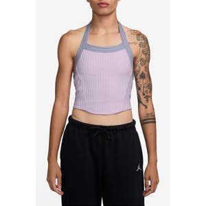 Jordan Молодёжный блестящий топ Flight Poolside Rib с корсетным вырезом 10044472