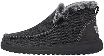 Женские ботинки Hey Dude Denny черные, размер 40 | Комфортная и легкая повседневная обувь 11047422