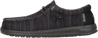 Мужские тапочки HEYDUDE Wally Stretch Sox, черные, легкие и комфортные, с эластичной подошвой 11050083