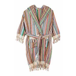 Forever &amp, Always Shoes Ручной работы хлопковый банный халат Savanna из органического хлопка с капюшоном и карманами 10042093