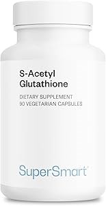 Supersmart S-Ацетилглутатион 300 мг - высокая абсорбция, антиоксидант, без ГМО и глютена, 90 вегетарианских капсул 11099182
