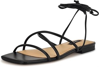 Женские стильные сандалии Nine West Mikila с квадратным носком и завязками 11054289