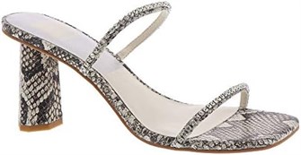 Женские кожаные сандалии Dolce Vita Naylin с экзотическим змеиным принтом и утонченным каблуком 8 см 11046383