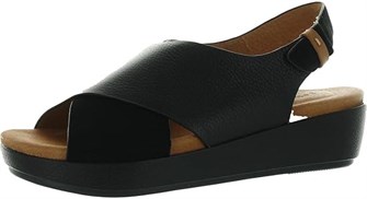 Kenneth Cole Сандалии Lori X-Band из черной кожи с кожаной подошвой и пряжкой 11053976