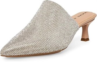 Туфли Anne Klein Impress с блестящими кристаллами и устойчивым каблуком 11067046