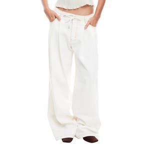 Джинсы Lioness с завязками на талии и свободным силуэтом из 100% хлопка, длина шага 81 см 10045149