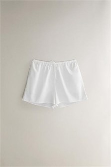 Хлопковые шорты от Zara Home с вышивкой и сборками на подоле для стильного молодёжного образа 11037609