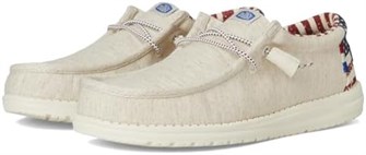 Слипоны Hey Dude® Wally Patriotic унисекс – дышащий хлопковый верх и текстильная подкладка 11061958