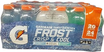 Gatorade Электролитический восстанавливающий напиток, 24 бутылки по 590 мл, лимон-лайм, фруктовый пунш, апельсин 11082432