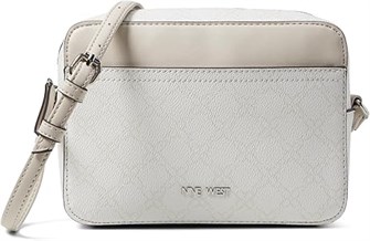 Nine West Мини-сумка кроссбоди Bowie для камеры с верхней молнией и регулируемым ремнем, полиэстеровая отделка 11043466