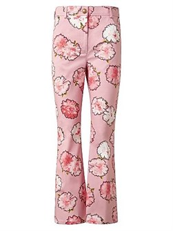 Джинсы-карго Cali Carnation от Akris punto из эластичного денима с цветочным принтом и карманами, 97% хлопка 11018645