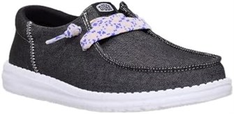 Hey Dude Женские туфли HEYDUDE Wendy Funk Friendship Lace Black — легкие и удобные с ЭВА подошвой, размер 11 11046438