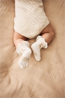 Набор носков H&amp,M с кружевной отделкой из мягкого хлопкового материала, 2 пары 11025040