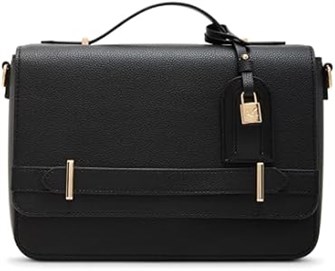 Anne Klein Универсальная и стильная черная сумка через плечо с ремешком и магнитной застежкой 11086849