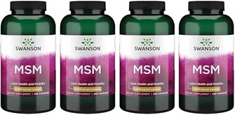 Swanson MSM - Эссенциальные минералы для улучшения подвижности и здоровья суставов - Поддержка соединительных тканей, включая хрящи, коллаген и волосы - 240 капсул по 1000 мг 11062383