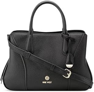 Nine West Сумка через плечо с тремя отделениями, хлопковая отделка, размер 33 x 13 x 20 см, длина ремня 56 см 11090241