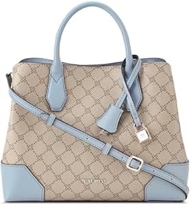 Nine West Сумка Brooklyn Jet Set с тремя отделениями, размер 30 x 13 x 23 см, хлопковая подкладка и молния 11091959