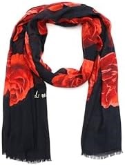 Kate Spade New York Женский шарф с узором Charming Rose из вискозы, стильный и легкий аксессуар для модного образа 11051744