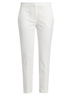 Кропнутые скинни брюки Rosetta Getty из технического кади с поясом и карманами, производство США 11024013