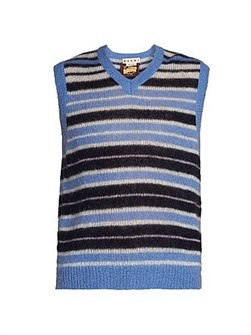 Жилет Marni без рукавов из лёгкой смеси мохера с V-образным вырезом, Италия 11025001