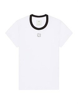 Футболка слим-фит из хлопка с кристаллическим логотипом 4G от Givenchy 11017782