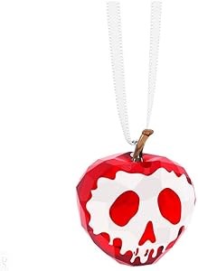 Swarovski Аксессуар «Яблоко с ядом»: красный кристалл, коричневый стебель, белый принт, изящная лента 11051201