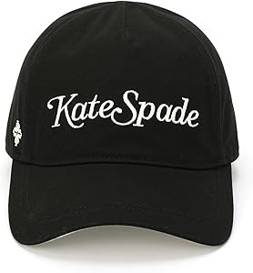 Kate Spade New York Женская бейсболка с логотипом Magazine Script, 100% хлопок, защита от солнца, летний аксессуар 11054203