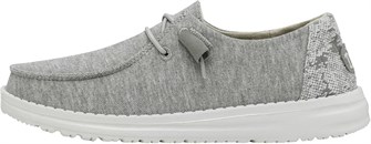 Heydude Женские лоферы Hey Dude Wendy Stretch Fleece с эластичными шнурками и ультралегкой подошвой 11073157