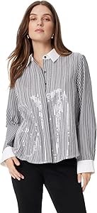 Женская лонгслив-рубашка Sam Edelman Astrid из 100% хлопка на пуговицах 11063603